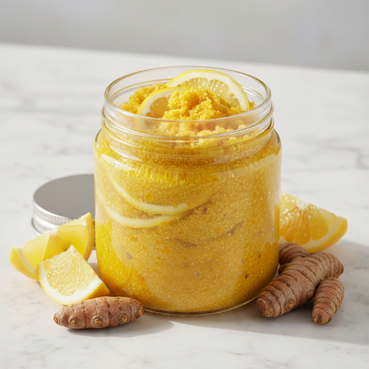 Lemon Tumeric Sugar Scrub 4onz