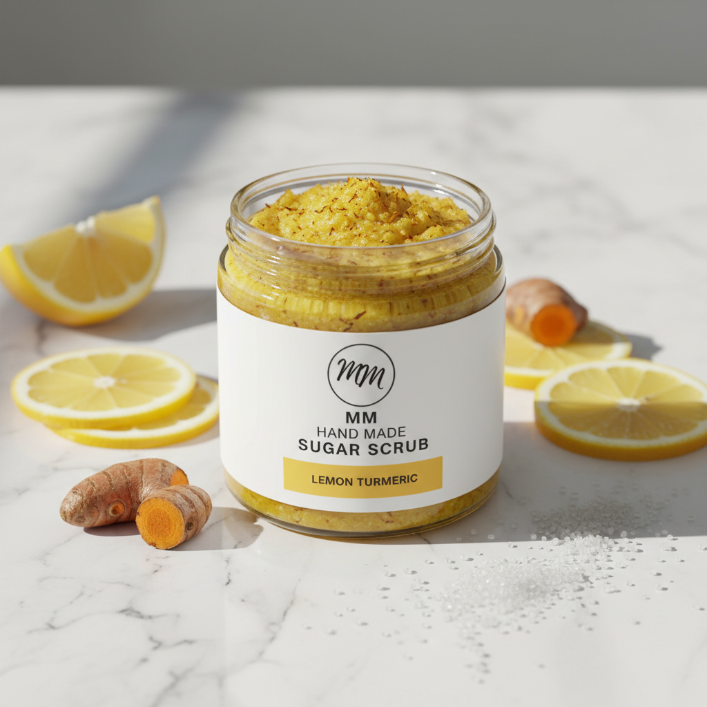 Lemon Tumeric Sugar Scrub 8onz